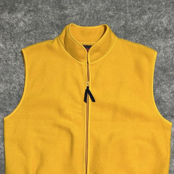 VINTAGE Gap Alpine 317 Racing Series Vest Men's L Yellow Fleece Mountain - Picture 9 of 13